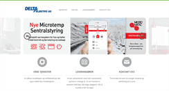 Desktop Screenshot of delta-elektro.no