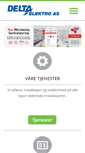 Mobile Screenshot of delta-elektro.no